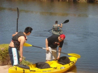 Actividad de kayak